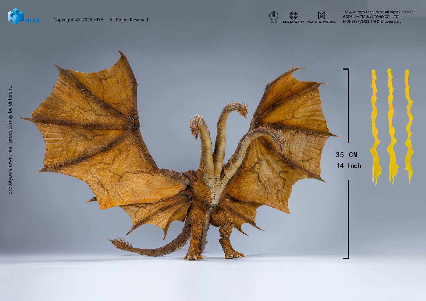 Godzilla King O/T Monsters EXQ Basic King Ghidorah 2.0 PX Action Figure